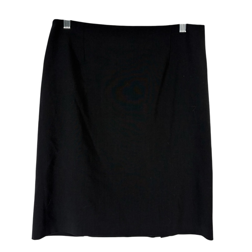 Theory Women’s 10 Black A Line Pencil Straight Knee Length Pencil Skirt Career